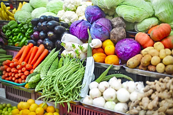 Groenten Fruit Openluchtmarkt — Stockfoto