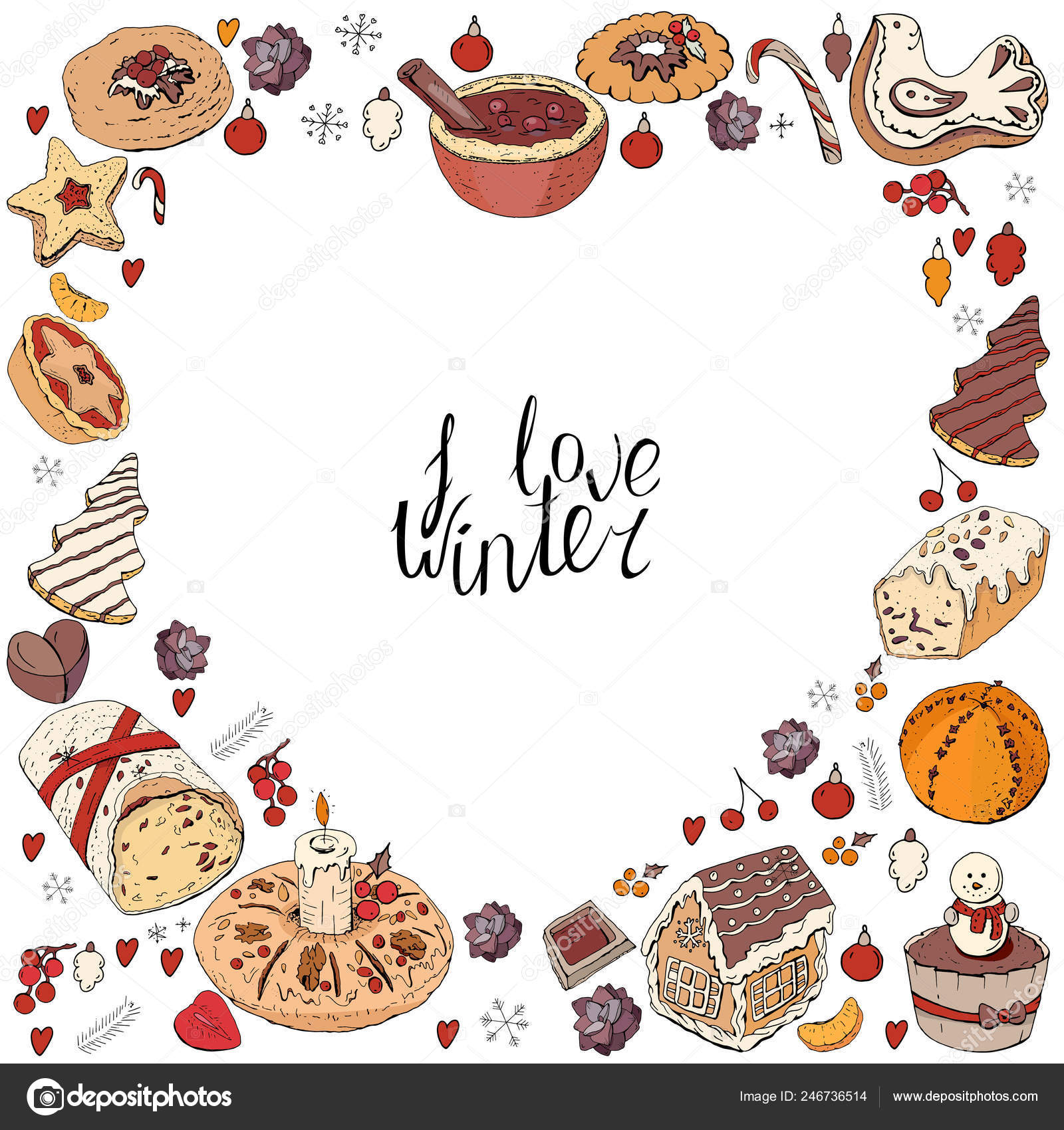 Heart Made Of Different Christmas Winter Desserts Sweets And Food Design Template For Restaurant And Cafe Menu Vector Image By C Nurrka Vector Stock Heart Made Of Different Christmas Winter Desserts Sweets And Food Design Template For Restaurant And Cafe Menu Vector Image By C Nurrka Vector Stock