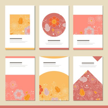 Farklı soyut şablonlarla ayarla. Tasarım ve reklamınız için kartlar