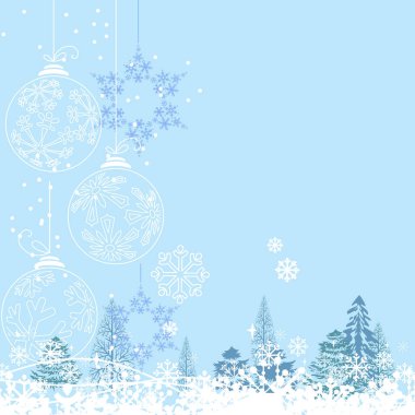 Şenlik ve sezon tasarımı için noel öğeleri içeren kare yeşillendirme kartı