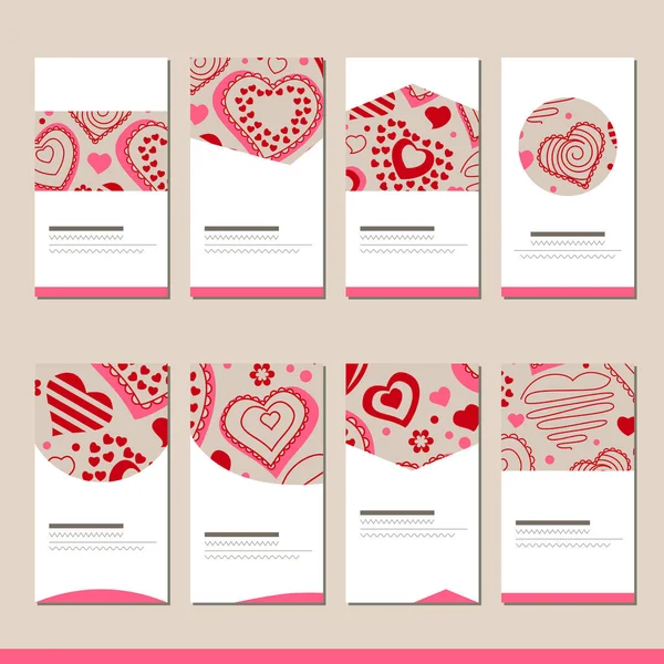 Set Different Templates Cards Your Design Advertisement — Stock Photo, Image