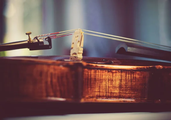 Violin Details Toned Photo — Stock Photo, Image