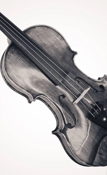 小提琴的细节 调色照片 — 图库照片