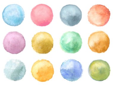 Beyaz üzerine suluboya arka planlar.