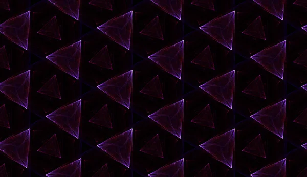 Unusual seamless gemstone pattern on black background. Abstract design of repeating glowing elements. — Stock Photo, Image