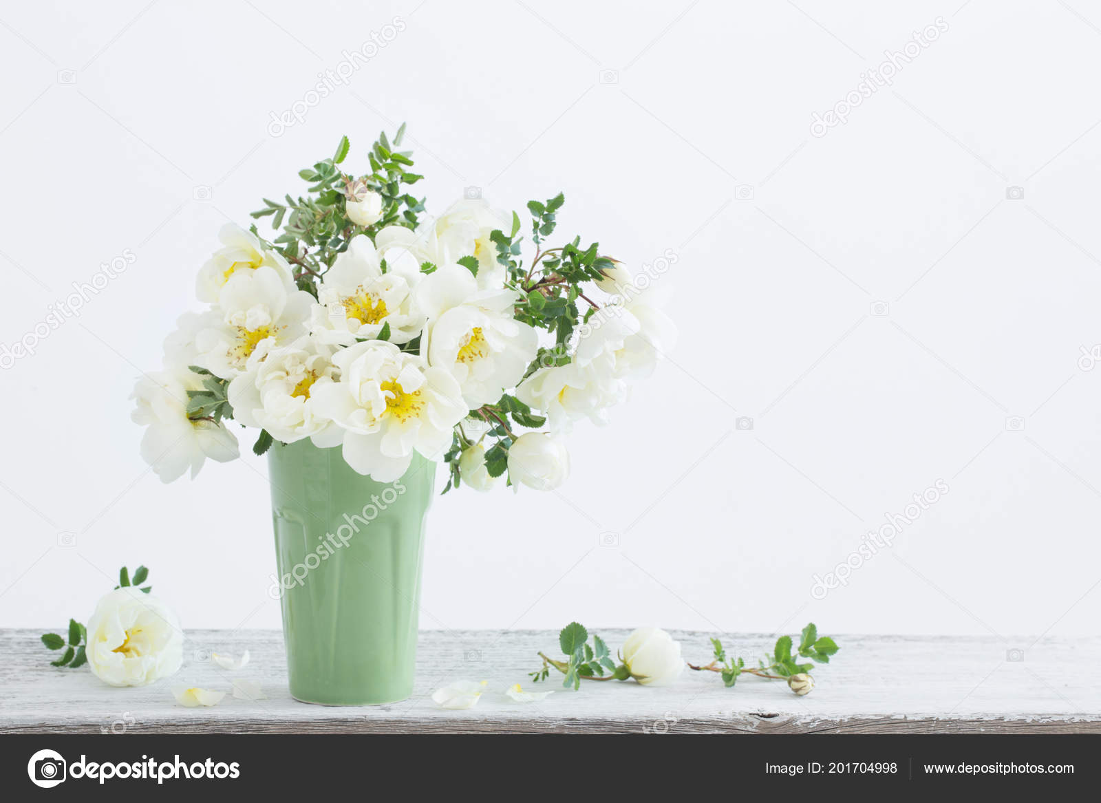 White Roses Vase Stock Photo by ©Kruchenkova 201704998