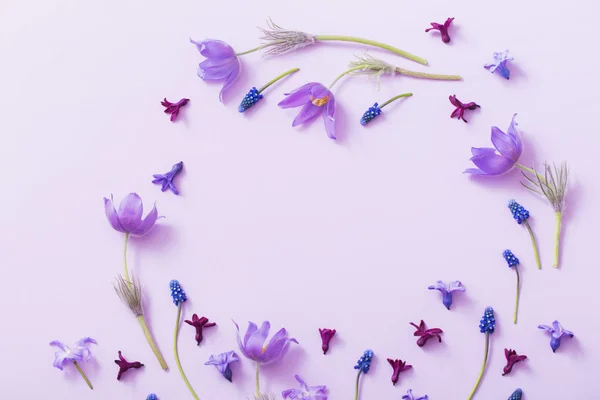 Jarní Květiny Papírové Pozadí — Stock fotografie