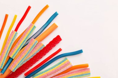 Uzun chewy jöleli tatlı şekerler
