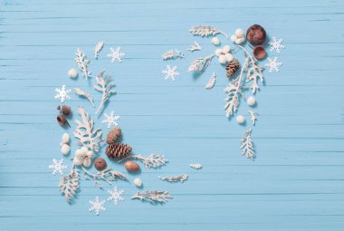 güzel mavi arka plan christmas