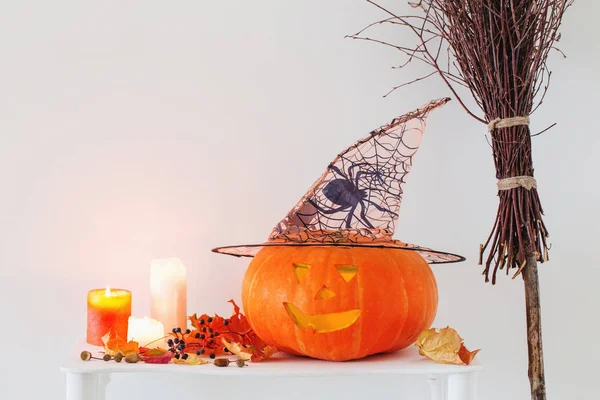 Decoraciones Halloween Sobre Fondo Blanco — Foto de Stock