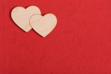 Sevgililer arka plan kırmızı kalp ile