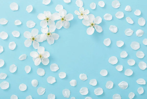 Cherry Flowers Paper Background — Stock Photo, Image