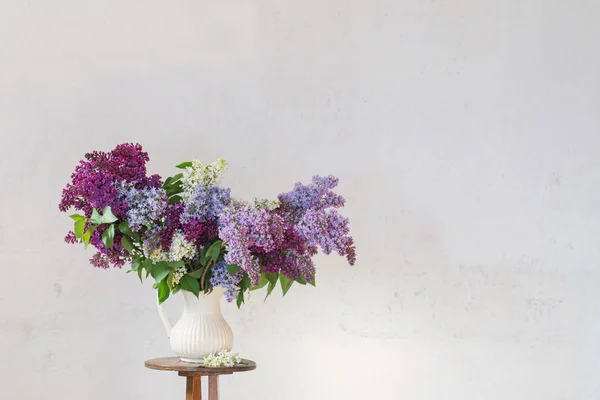 Lilac Jug White Backgound — Stock Photo, Image