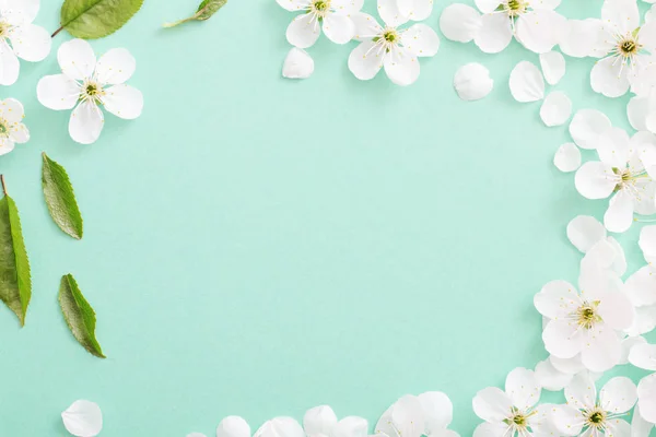 Cherry Flowers Paper Background — Stock Photo, Image