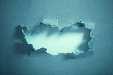 Mavi kağıt, arka plan delik