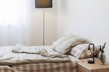 beyaz yatak odası iç