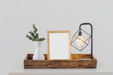 beyaz iç metal siyah lamba