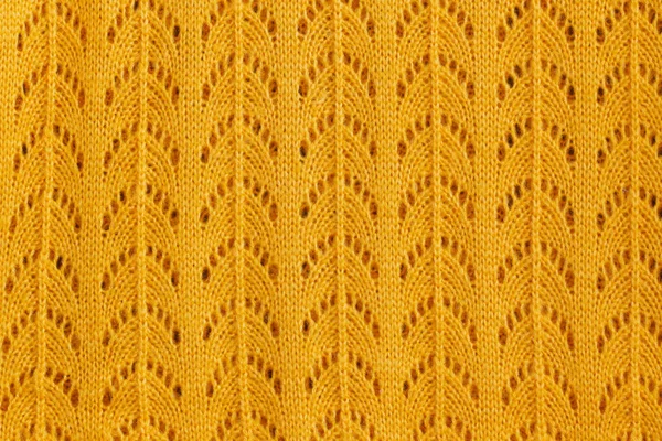 Yellow knitting background — ストック写真