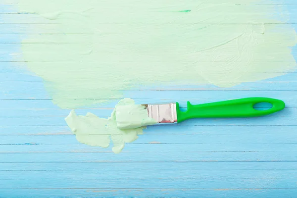 Fondo de madera pintado azul y verde —  Fotos de Stock