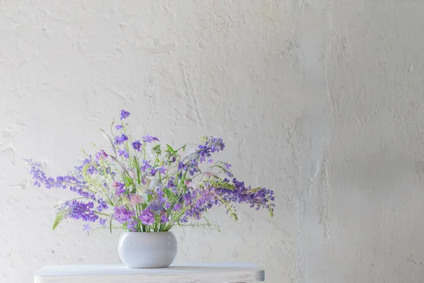 Ramo Verano Colores Azul Violeta Sobre Fondo Blanco — Foto de Stock