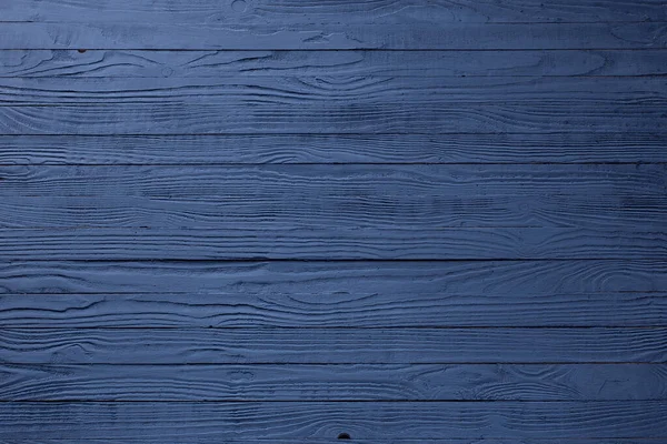 Modrá Tmavě Malované Dřevěné Pozadí — Stock fotografie