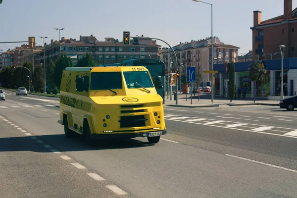 Lloret Mar Spanien Oktober 2017 Bepansrade Bil Transport Pengar Cash — Stockfoto