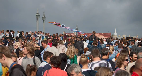 Saint Petersburg Russia July 2017 Huge Crowd People Holiday City — Stock Photo, Image