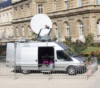 Paris, Fransa - 23 Eylül 2017: televizyon van yayın yapmıyor.