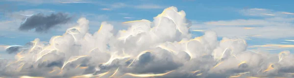 에너지의 섬광 이 있는 추상적 인 구름 — 스톡 사진
