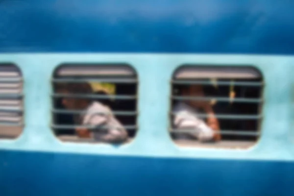 Anonyme Personen in Indien im Eisenbahnverkehr — Stockfoto