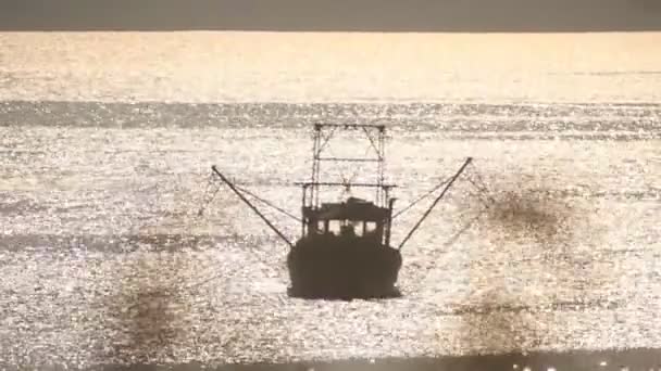 Fishing vessel in the waters of the Indian ocean. — Stock Video