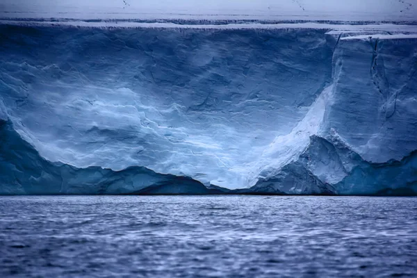 Parete Ghiacciaio Glaciale Zona Ablazione Terra Franz Joseph Isola Rudolf — Foto Stock