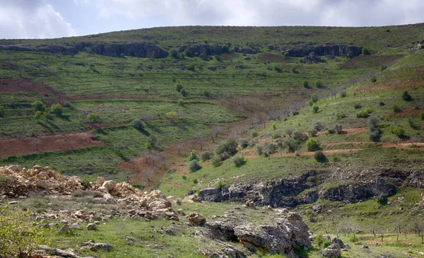 Χώροι Φτωχό Βραχώδες Έδαφος Κοντά Στην Πόλη Sanliurfa Της Τουρκίας — Φωτογραφία Αρχείου