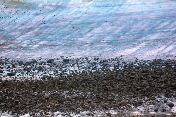 지역의 빙하들이 있습니다 빙하에 돌들이 있습니다 때까지 때까지 말이죠 프란츠 — 스톡 사진