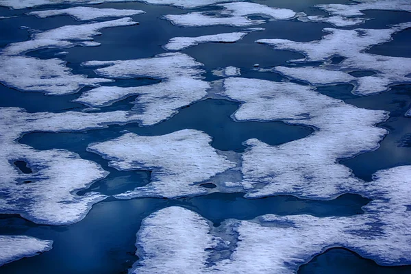Mare Del Nord Ghiaccio Sfondo Inverno Luminoso Ghiaccio Neve Modello — Foto Stock