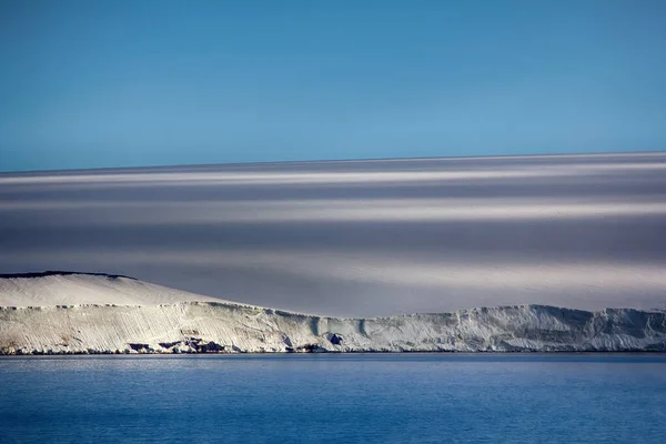 Inseln Entlang Des Britischen Kanals Gletscher Eisfall Auslassgletscher Schneefelder Und — Stockfoto