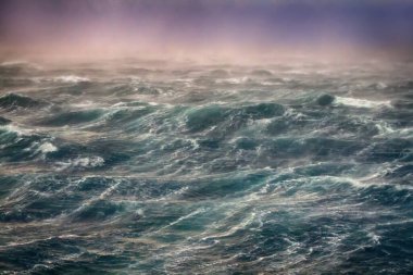 Bora, Kuzey Buz Denizi 'nde tehlikeli rüzgar, Novaya Zemlya, Rusya