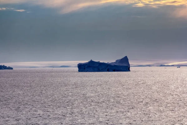 Iceberg Ghiacciai Growler Nell Oceano Artico Terra Franz Joseph Canale — Foto Stock