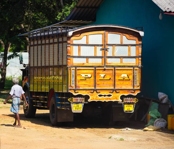 Sri Lanka Matara Enero 2020 Auténticos Camiones Populares Locales Las — Foto de Stock