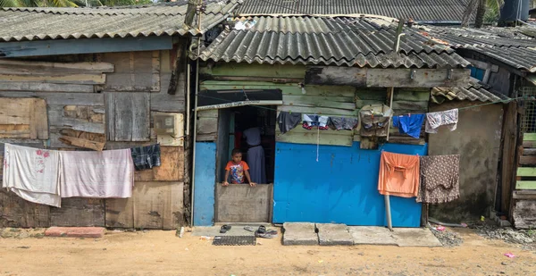 Sri Lanka Colombo Aralık 2019 Sıradan Insanların Fakir Basit Hayatları — Stok fotoğraf