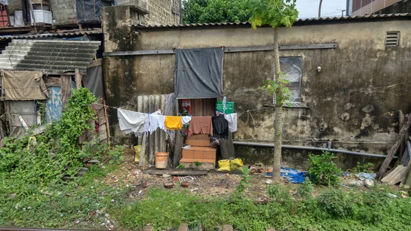 Sri Lanka Colombo Aralık 2019 Sıradan Insanların Fakir Basit Hayatları — Stok fotoğraf