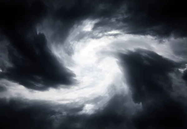 Turbilhão Desfocado Nas Nuvens Escuras Tempestade — Fotografia de Stock
