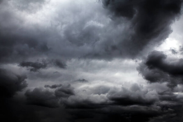 Dark and Dramatic Storm Clouds Area Background