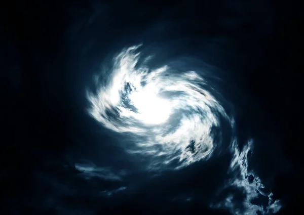 Blurred Swirl Dark Storm Clouds — Stock Photo, Image