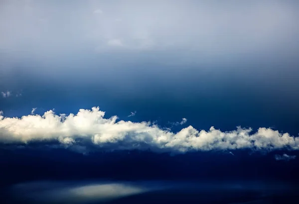 Nubes Tormenta Oscura Dramática Área Fondo — Foto de Stock