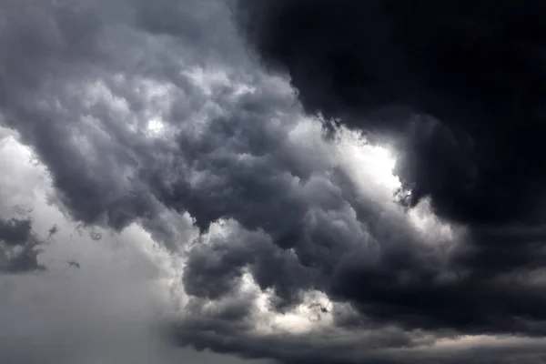 Sombrio Dramático Tempestade Nuvens Área Fundo — Fotografia de Stock