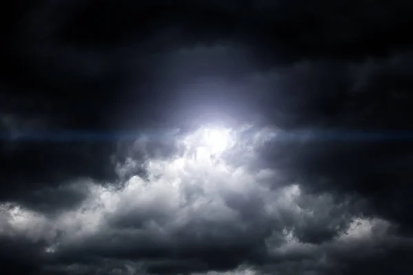 Light Dark Dramatic Storm Clouds — Stock Photo, Image