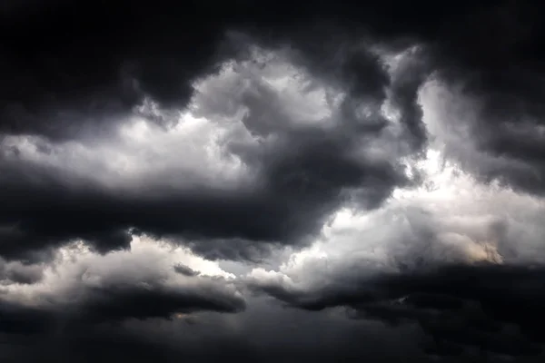 Sombrio Dramático Tempestade Nuvens Área Fundo — Fotografia de Stock