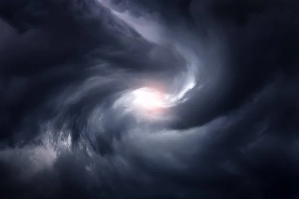 Blurred Swirl in the Dark Storm Clouds