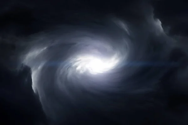 Blurred Swirl Dark Storm Clouds — Stock Photo, Image